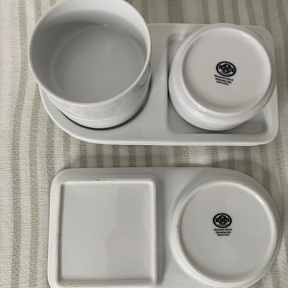 Vintage 1970’s BIA Cordon Bleu Porcelain  24oz Soup & Sandwich Plates set of 3 - Picture 1 of 7